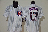 Cubs 17 Kris Bryant White Nike Cool Base Player Jersey,baseball caps,new era cap wholesale,wholesale hats
